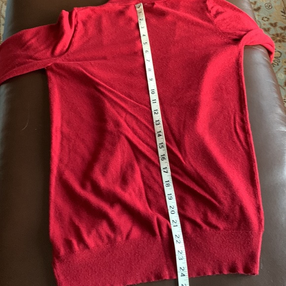 Mossimo Dark Red Open Front Cardigan Size M - Picture 5 of 9